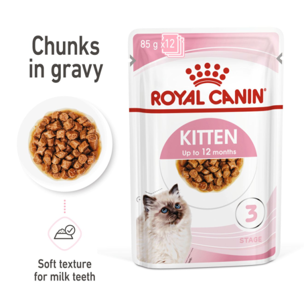 Royal Canin - Kitten Gravy Wet Food - 12 Pouches - Image 2