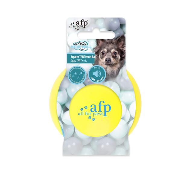 All For Paws - Meta Ball - Squeeze TPR Tennis Ball