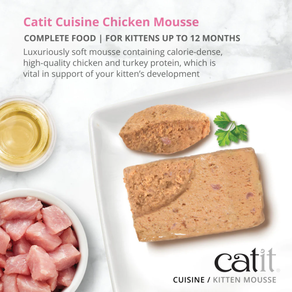 Catit Cuisine Chicken Mousse Kitten Food, 90g Tetra - Image 2