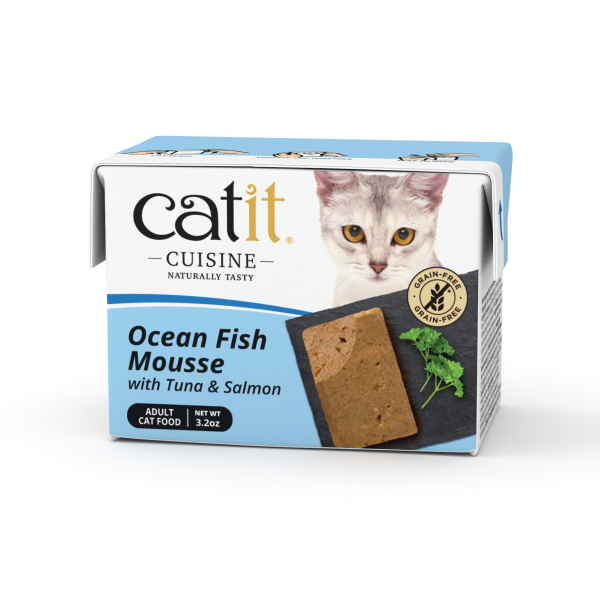 Catit Cuisine Ocean Fish Mousse with Tuna & Salmon, 90g Tetra