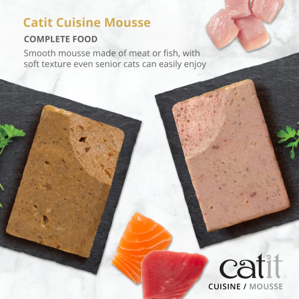 Catit Cuisine Ocean Fish Mousse with Tuna & Salmon, 90g Tetra - Image 2